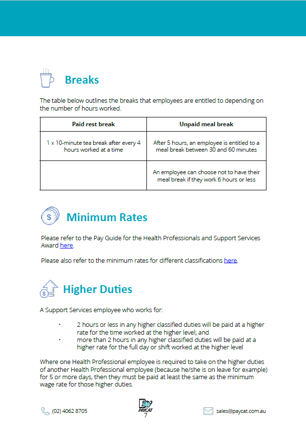 Health Professionals & Support Services Award eBook (MA000047)